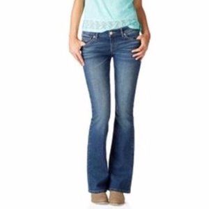 Aeropostale Womens Kailey Skinny Flare Fit Jeans Size 5 Medium Wash